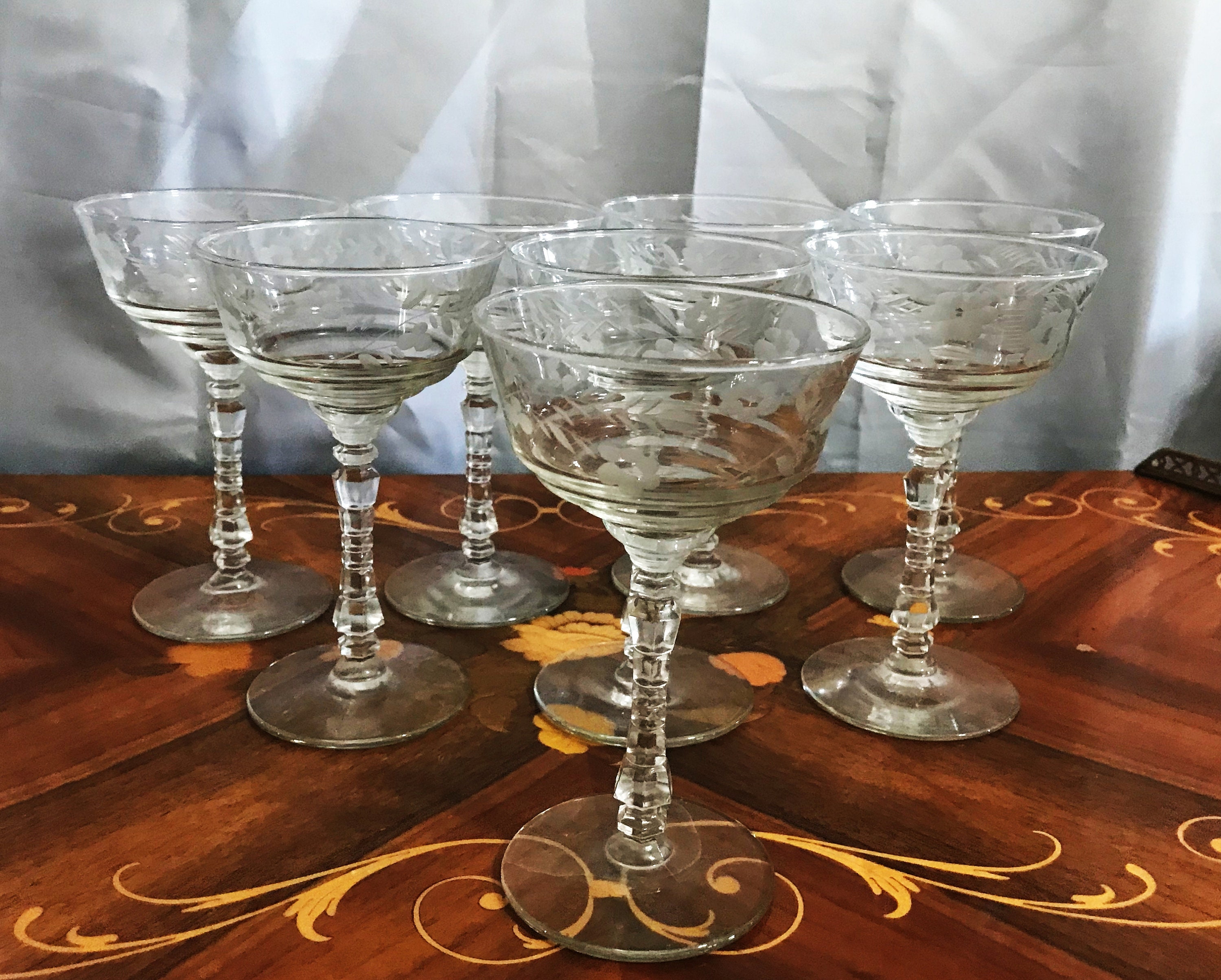 Set of Eight Libby Coupe Glasses – Brick Alley Co.