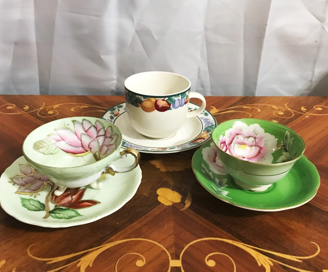 Three Vintage Coffee Cups Made in Japan and Occupied Japan Etsy