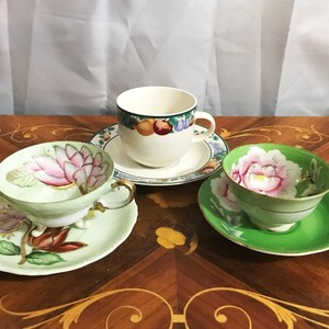 Three Vintage Coffee Cups, Made in Japan and Occupied Japan