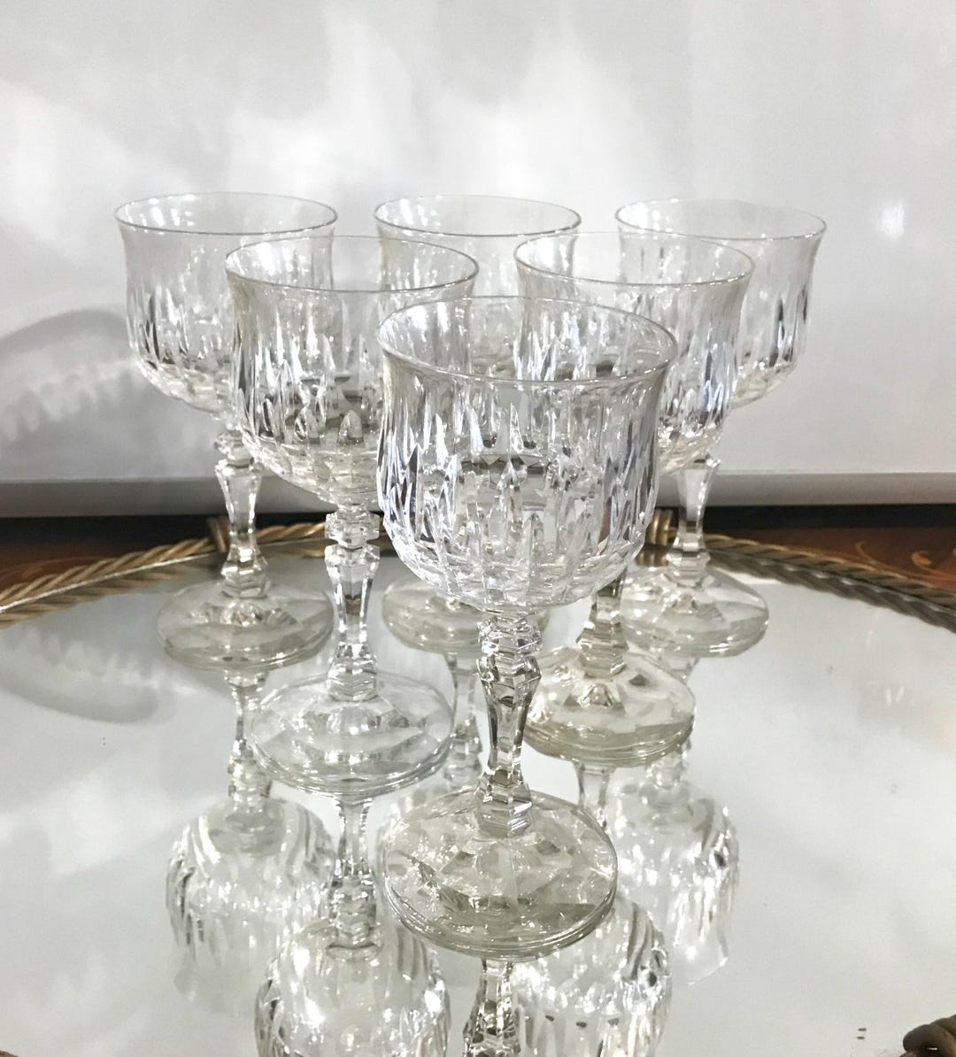Vintage Zwiesel Germany Lead Crystal Wine Glasses