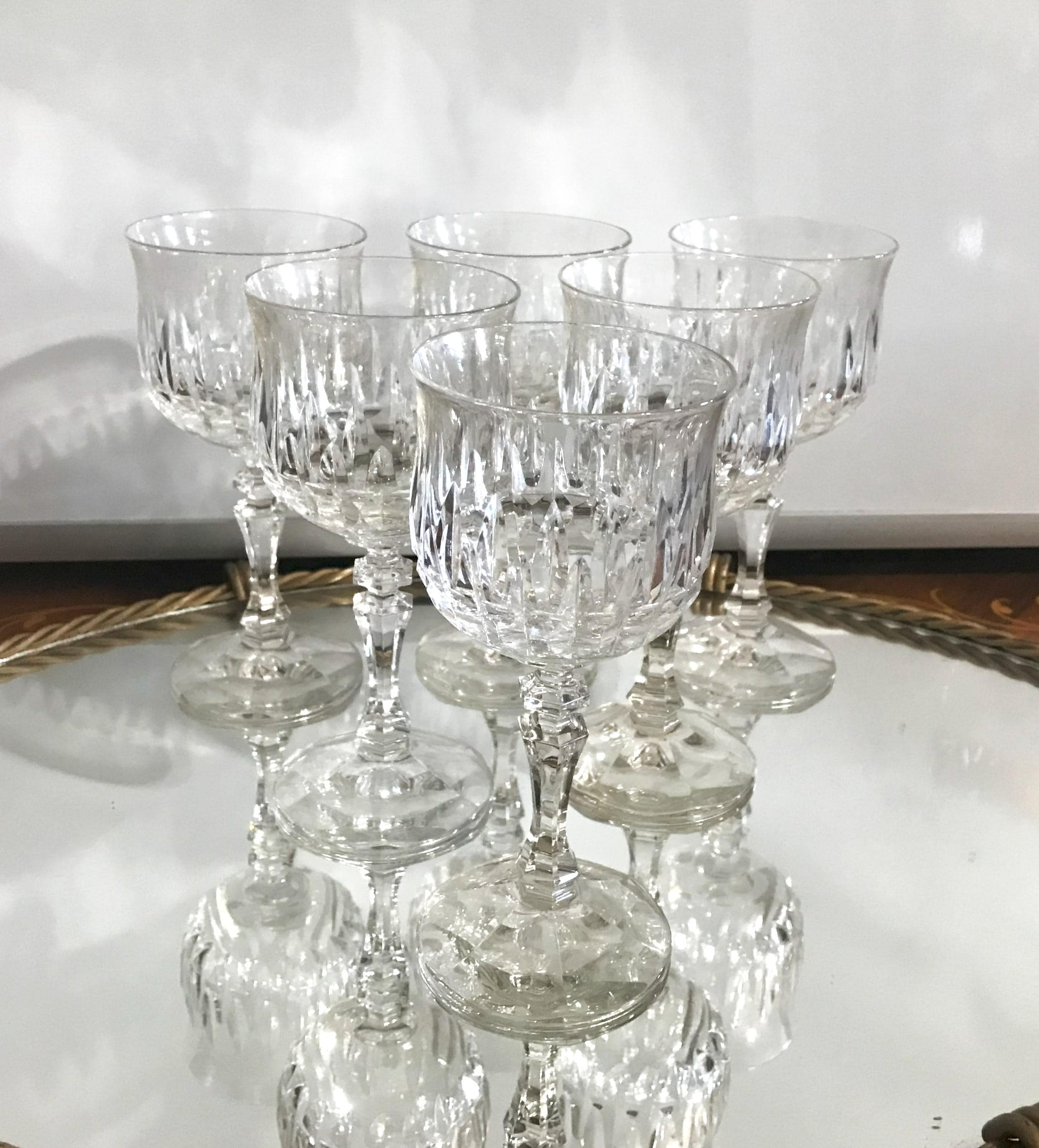 Vintage Zwiesel Germany Lead Crystal Wine Glasses