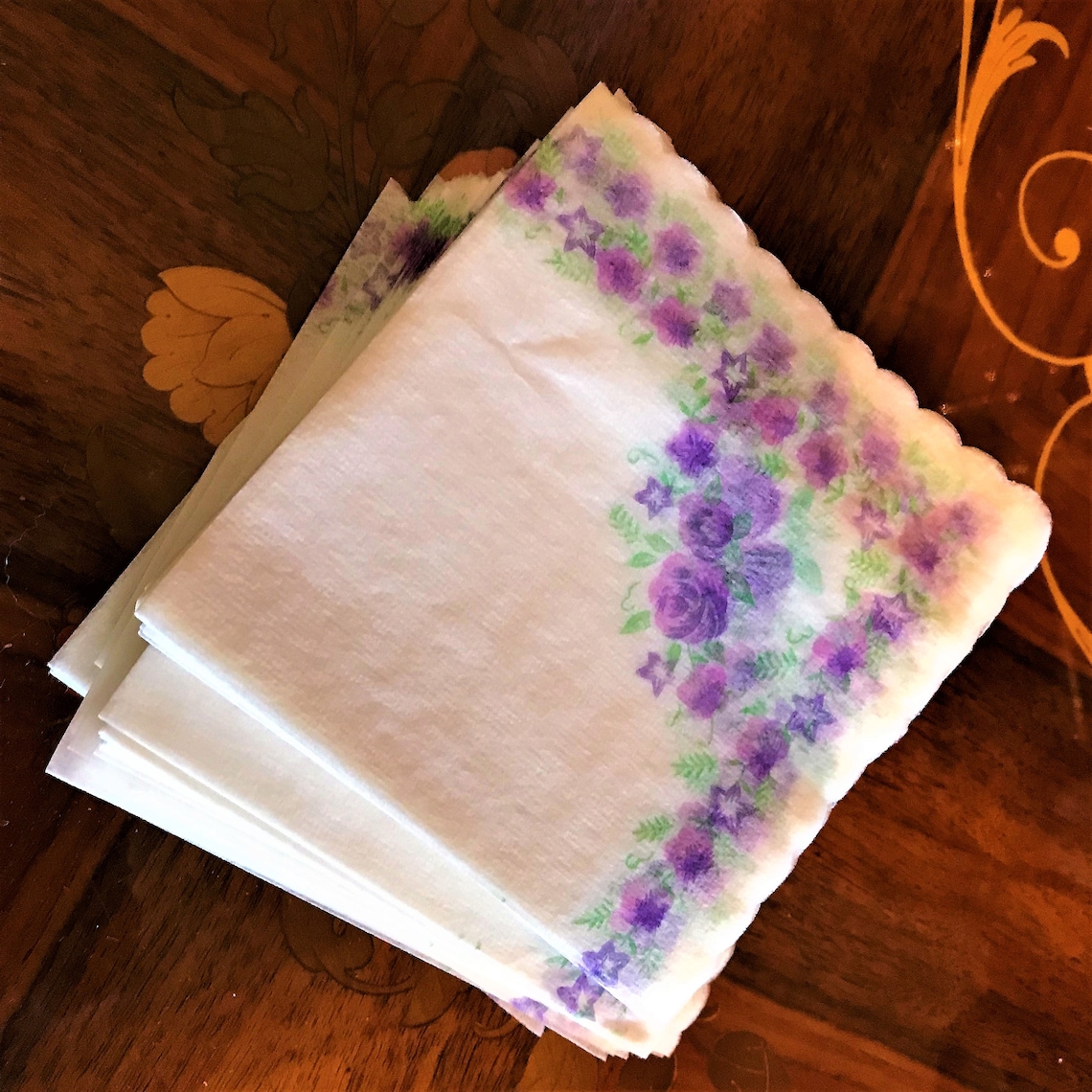 Vintage Beautiful Rice Paper Napkins from Japan Tea time Etsy