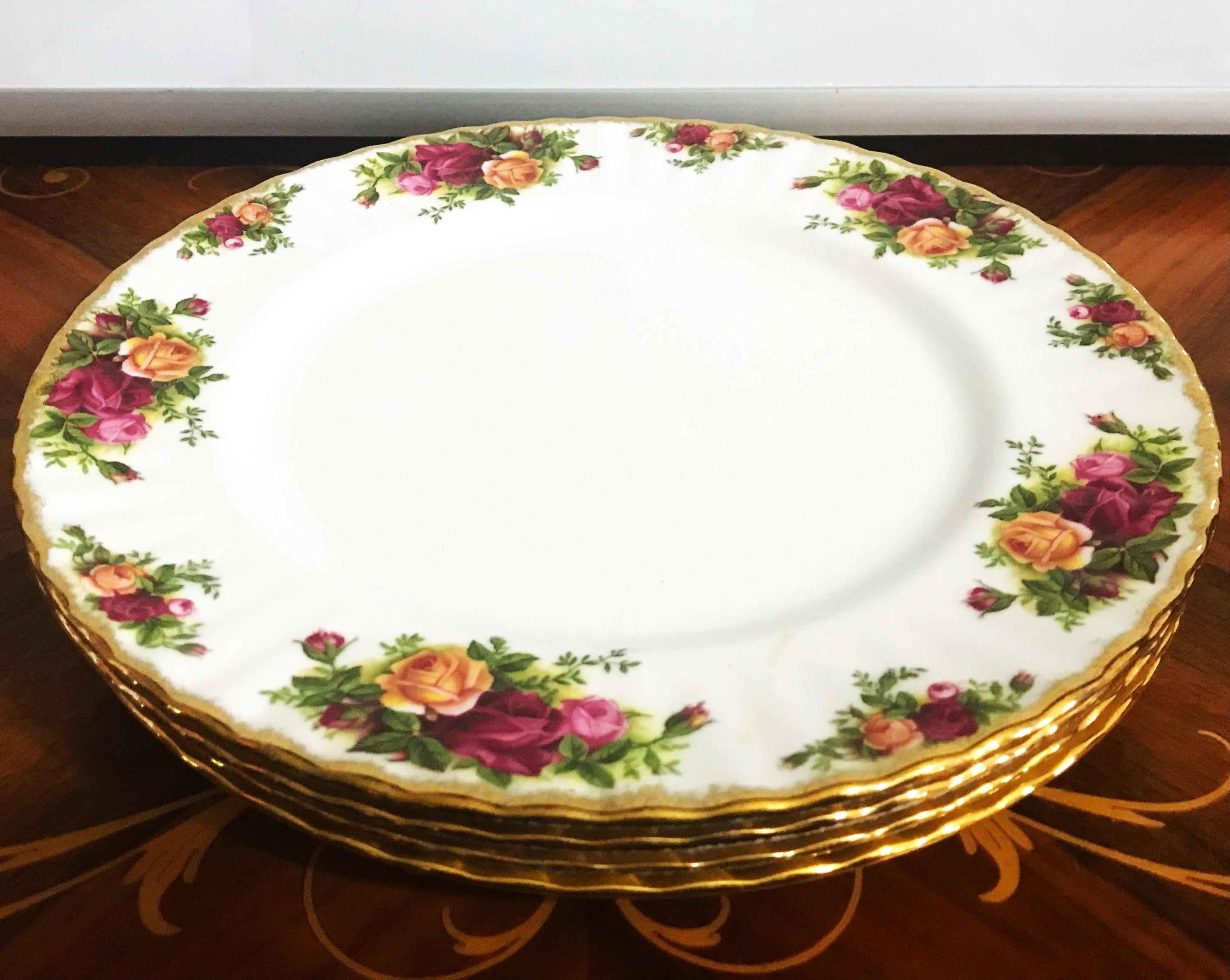 Royal Albert Old Country Roses - Piatto Ovale Aperto In Porcellana Bone China, 23 Cm, Colore: Bianco