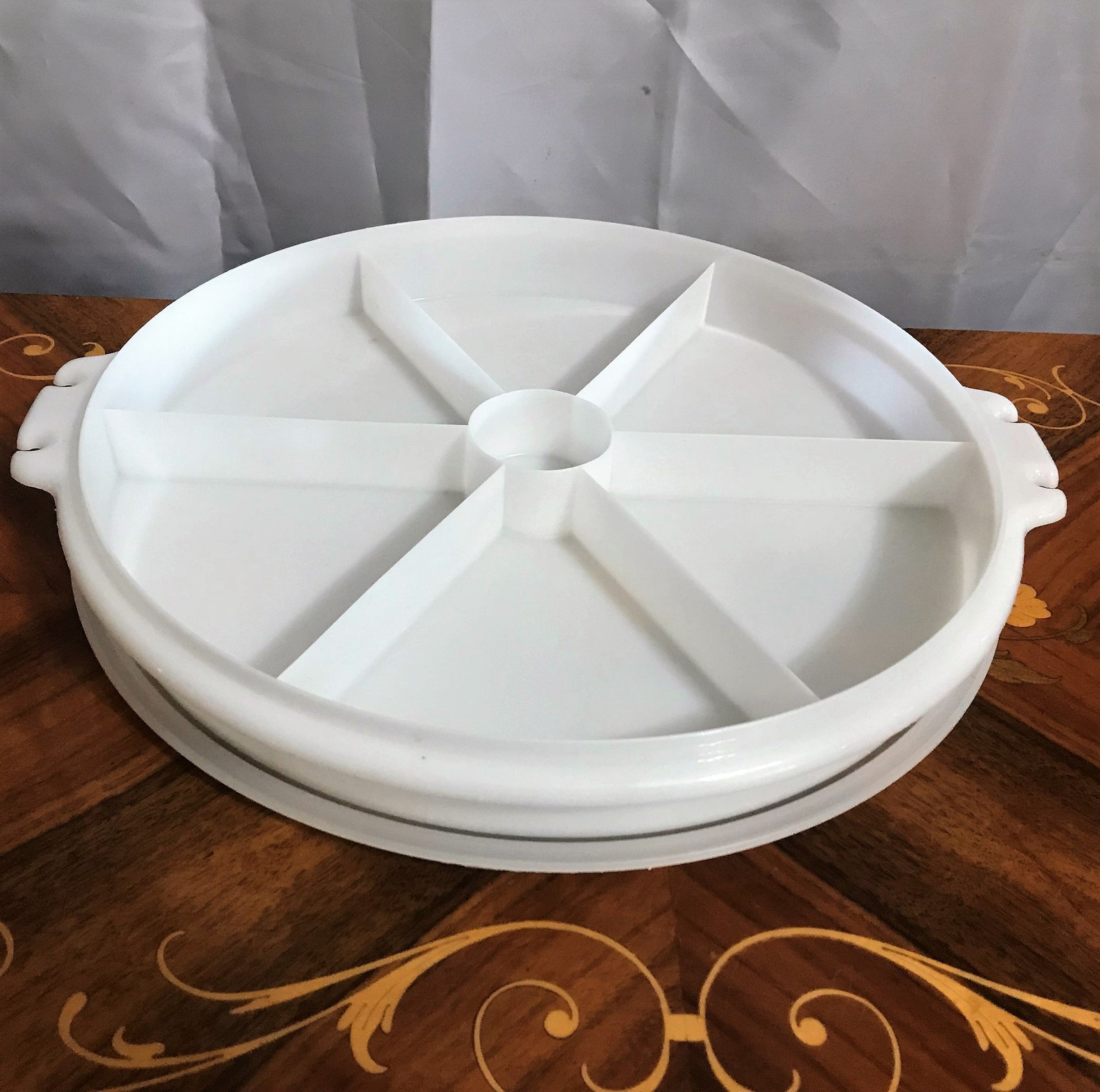 Vintage Tupperware Snack Tray Veggie Keeper Snack Storage Etsy