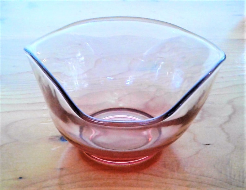 Vintage Five Piece Ruby Chip And Dip Salad Set In Original Box By Indiana Glass Company Dunkirk Indiana