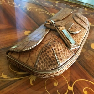 Antonio Melani Woven Embossed Pouchette Crossbody Bag