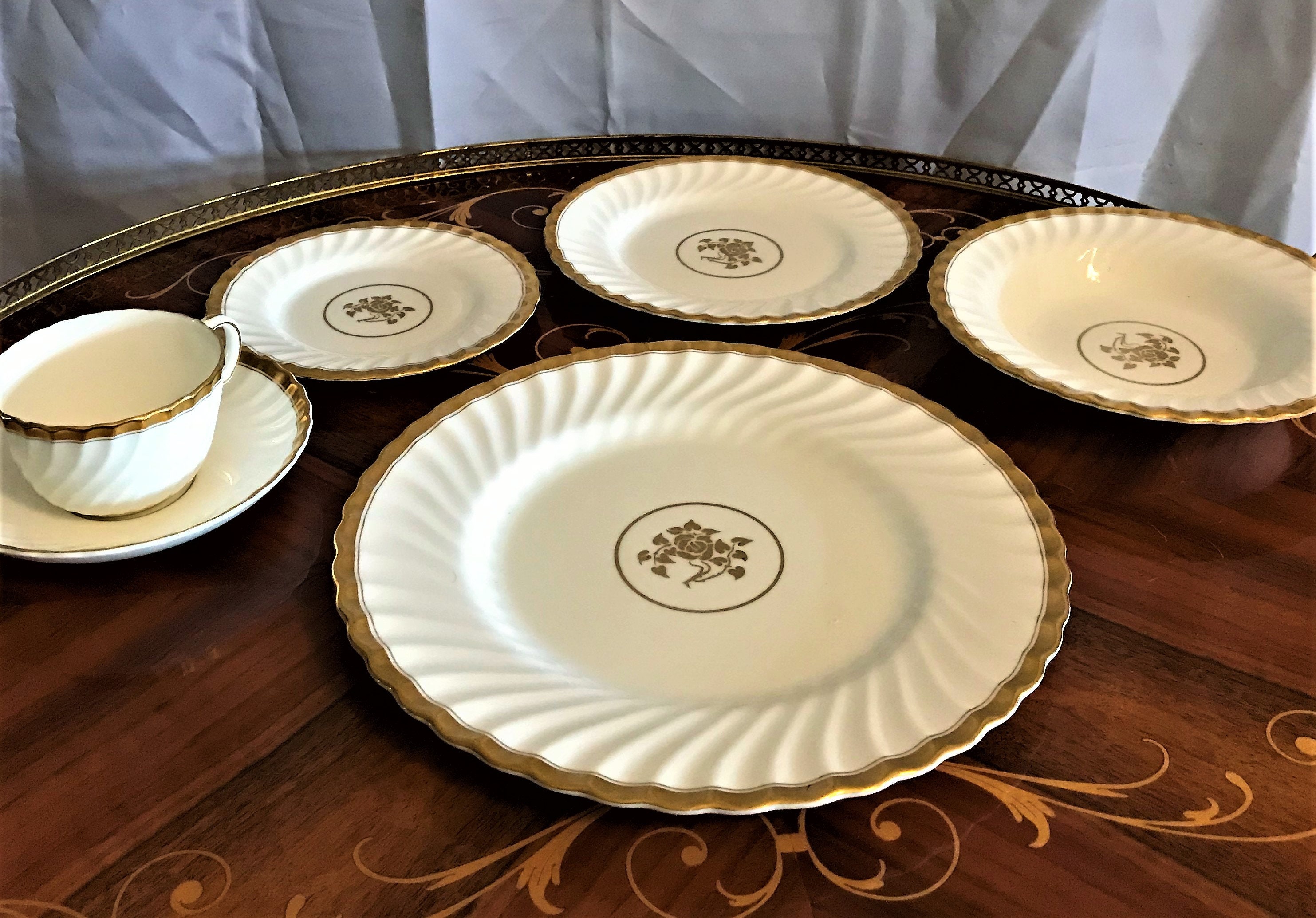 Mid Century Minton Bone China Made In England 22K Gold Trim Etsy