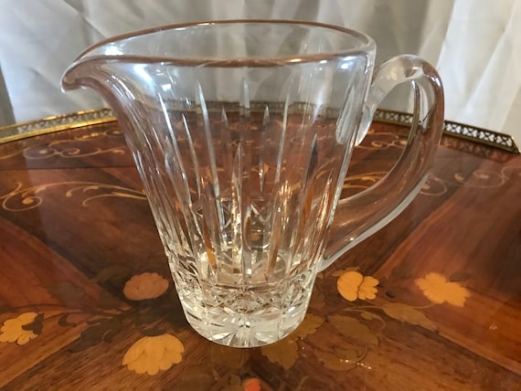 Glass Pitcher Vintage Rose Gold Clear Round Large Bowl Shape 8 Tall Vintage  Kitchen Decoration Vintage Beverage Pitcher 