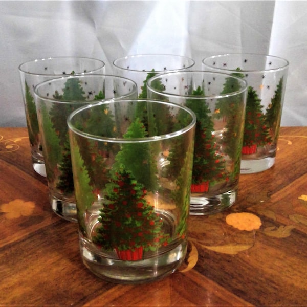Mikasa Christmas Tree Glasses Etsy