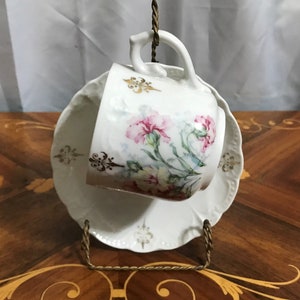 Vintage Cup And Saucer Set, Fine Bone China, Unmarked, Gold Trim, Fine China, Dining And Serving