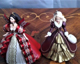 Hallmark Barbie Navidad 1996 Two Vintage Hallmark Barbie Christmas