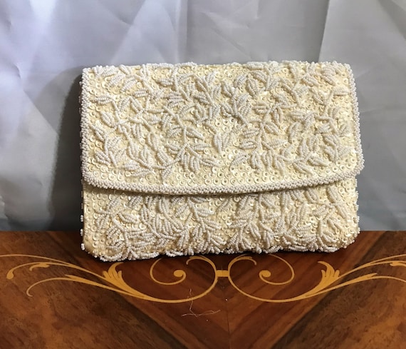 Vintage Beaded Clutch Bag