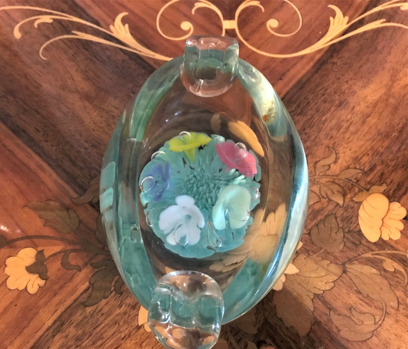 Vintage Hand Blown St Clair Glass Ashtray Paperweight Made in Etsy