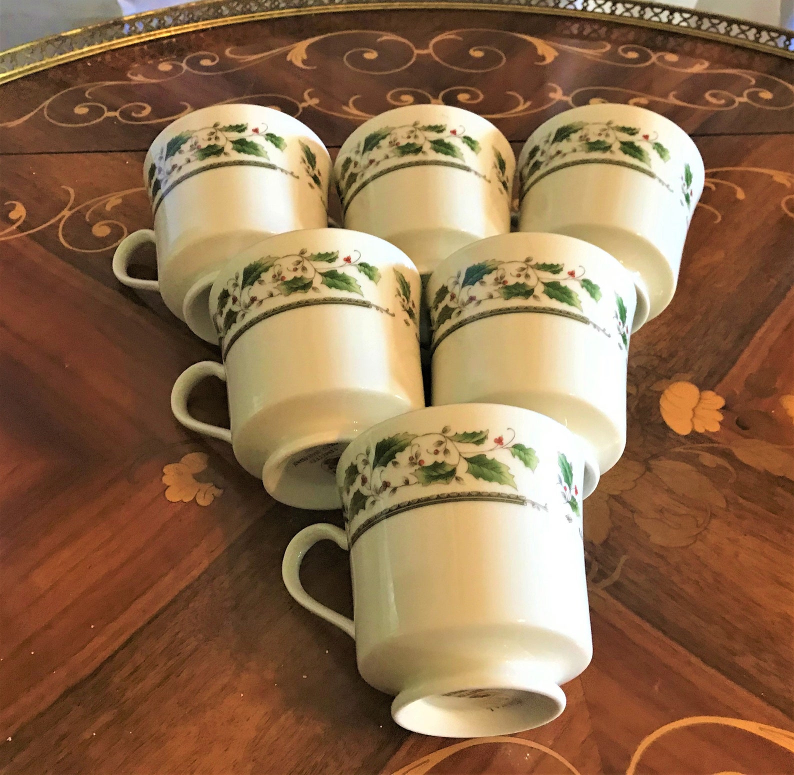 Holly Holiday Christmas Dishes Made by Royal Limited China Etsy