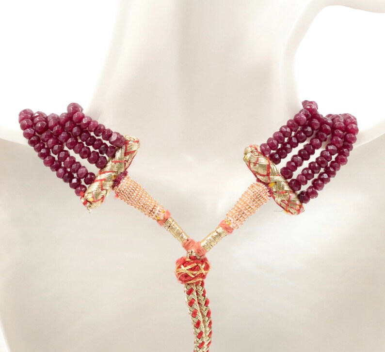 Natural Red Ruby gemstone Necklace Ruby Strand Jewelry Ruby stone Necklace Red Ruby RD Necklace Ruby Beads SKU 6142177,6142178