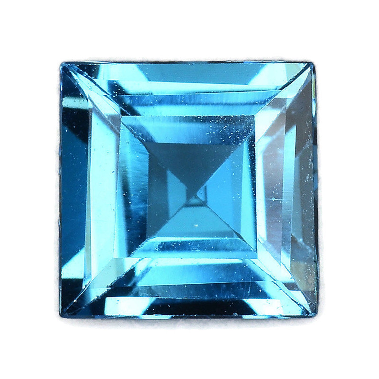 Natural Blue Topaz Gemstone Genuine Blue Topaz Faceted Etsy