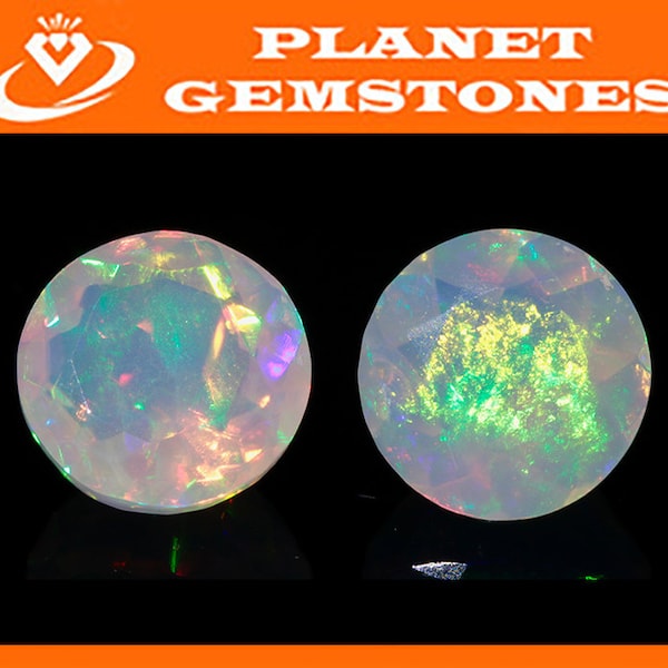 Natural Opal Ethiopian opal pair gemstones opal cabochon fire opal faceted opal rainbow opal white opal stone 4mm,5mm,6mm,7mm SKU:114563