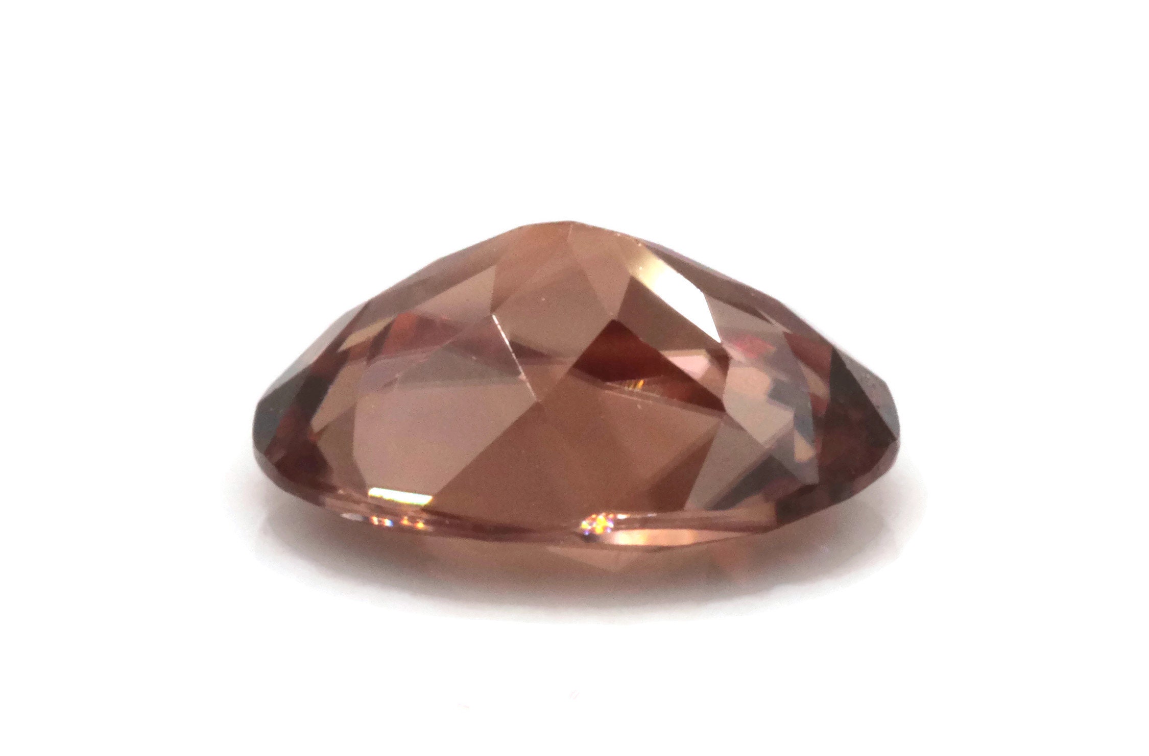 Champagne natural Zircon piedra preciosa facetada Zircon Etsy