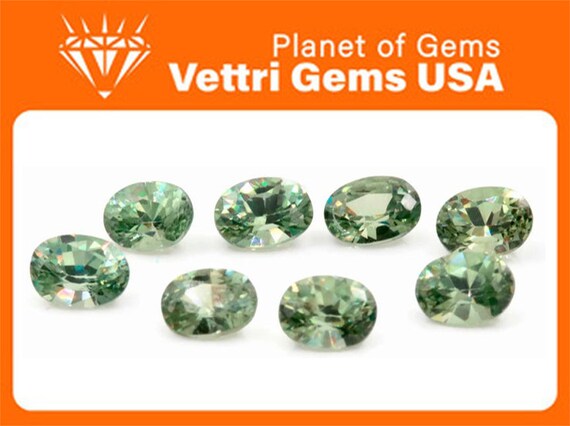 Natural Demantoid Garnet January Gemstone January Birthstone Green Garnet Demantoid Garnet Pair 5mm RD Loose Stone SKU:00105298
