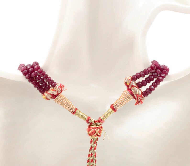 Natural Red Ruby gemstone Necklace Ruby Strand Jewelry Ruby stone Necklace Red Ruby RD Necklace Ruby Beads SKU 6142177,6142178