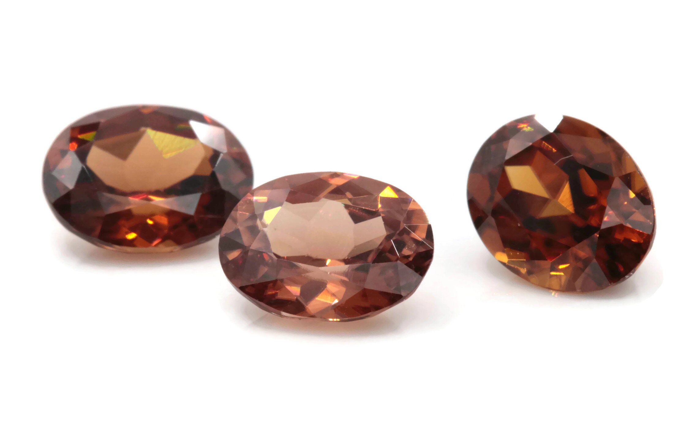 Champagne natural Zircon piedra preciosa facetada Zircon Etsy