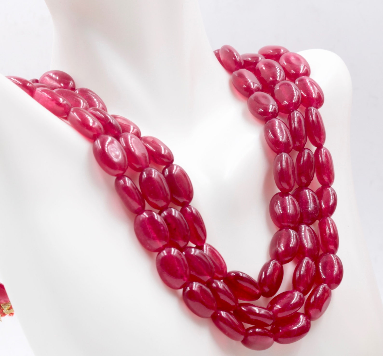 Genuine ruby beads Ruby bead necklace ruby gemstone beads ruby Etsy