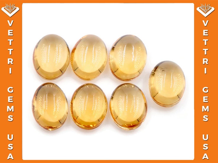 Citrine Round Cabochon AAA Quality Gemstone Natural Quartz Loose Gemstone Jewellery making supplies UK 6mm Round Golden Citrine Cabochon