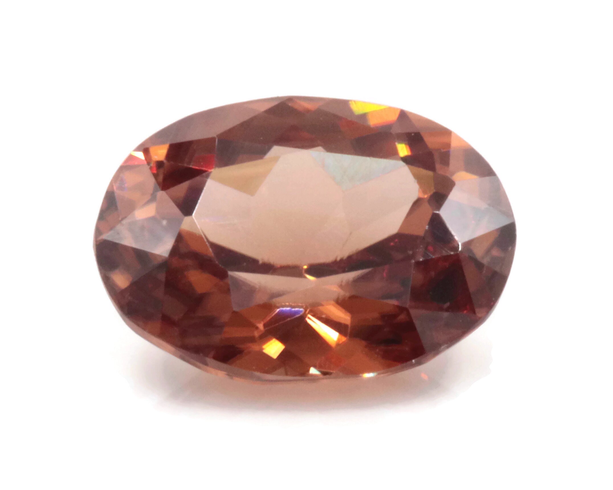 Champagne natural Zircon piedra preciosa facetada Zircon Etsy