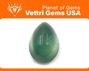 Natural Prehnite Gemstone Prehnite Stone Loose Prehnite gem Genuine Prehnite Cabochon Prehnite Green Prehnite 1 pc 6x12mm 14.67ct