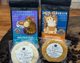 マグカップトッパーマシュマロ - コーヒー豆マシュマロ - グルメコーヒー風味マシュマロ