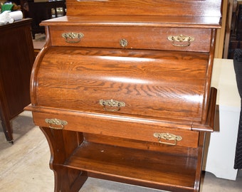 Antique Secretary Desk Etsy