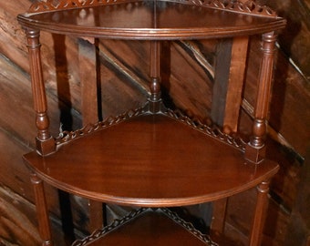 Vintage Furniture Solid Maple Temple Stewart Corner Cabinet Etsy