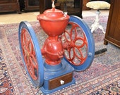 Antique 1908 Enterprise MFG Coffee Grinder, Philadelphia Pa 19 1 2 quot wheel