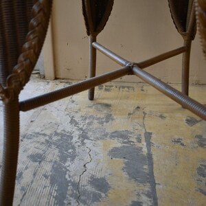Vintage Wicker Side Table - Etsy