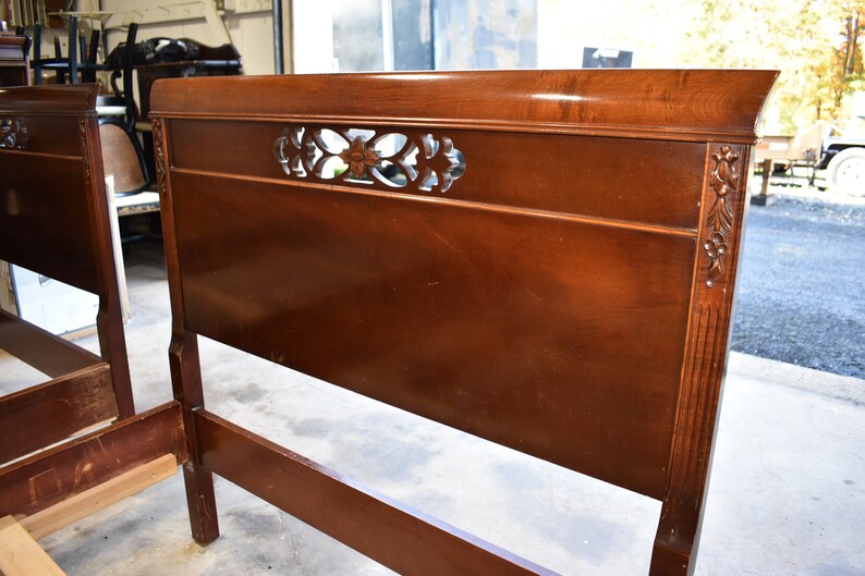 Antique Mahogany Bedroom Set Empire Case Goods Jamestown ...