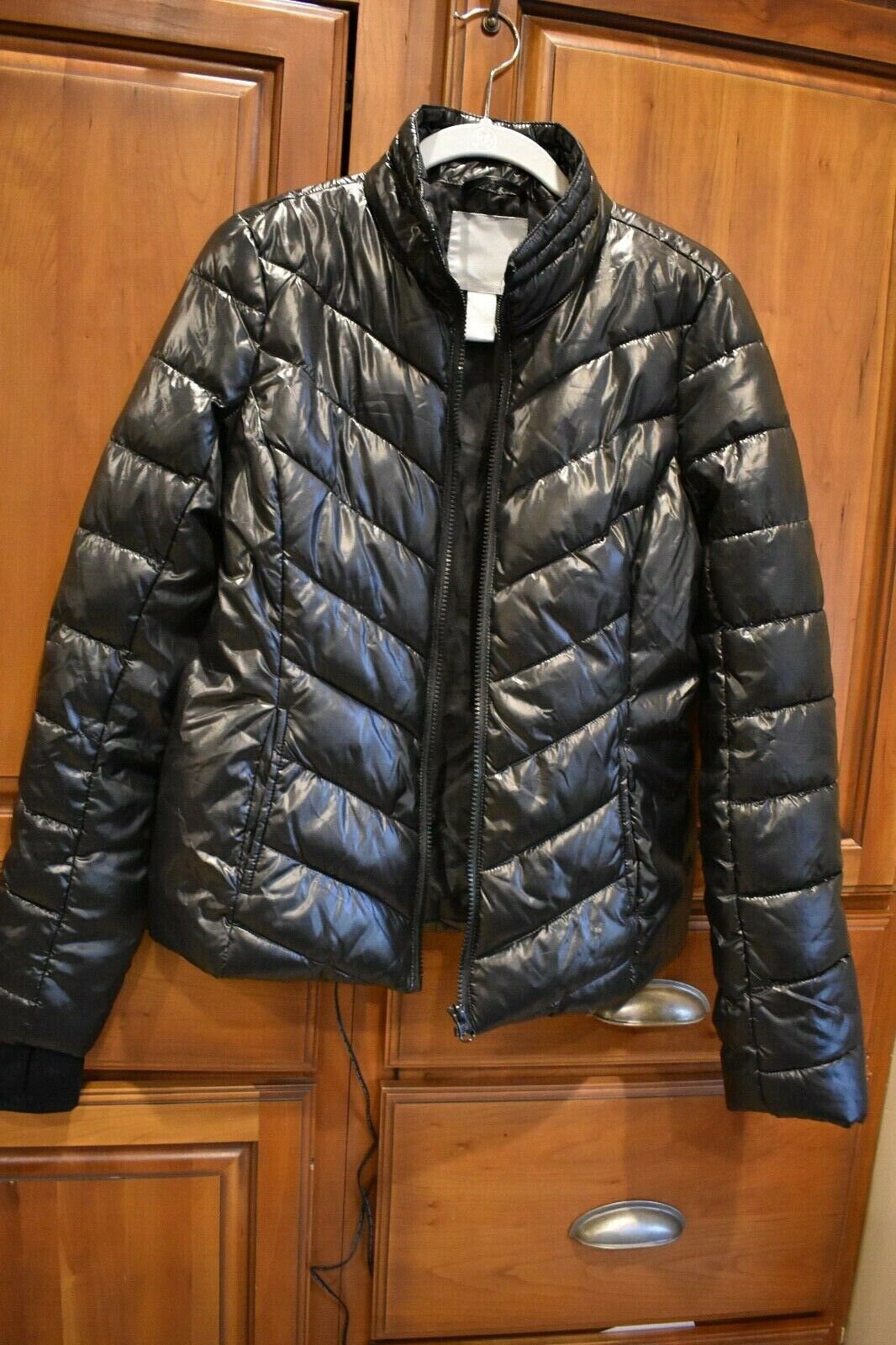 Chaqueta de abrigo globo negro de