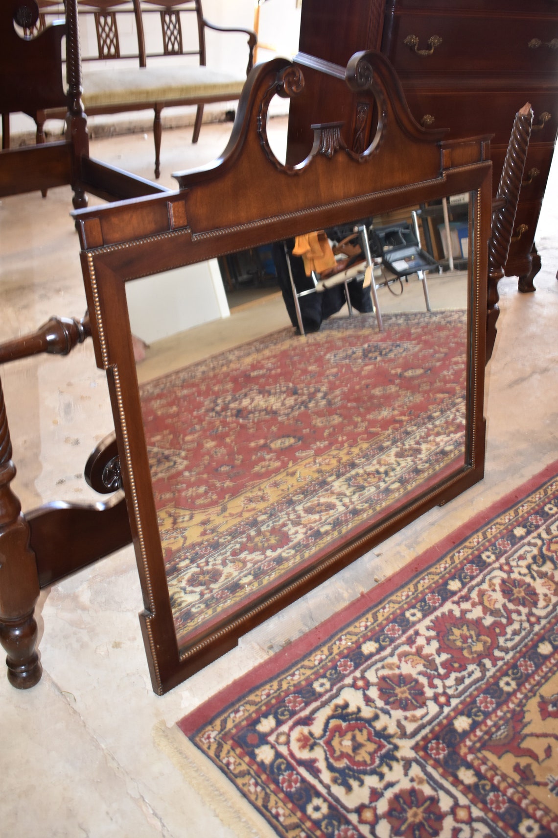 Antique Bedroom set Solid Mahogany Galleries Etsy