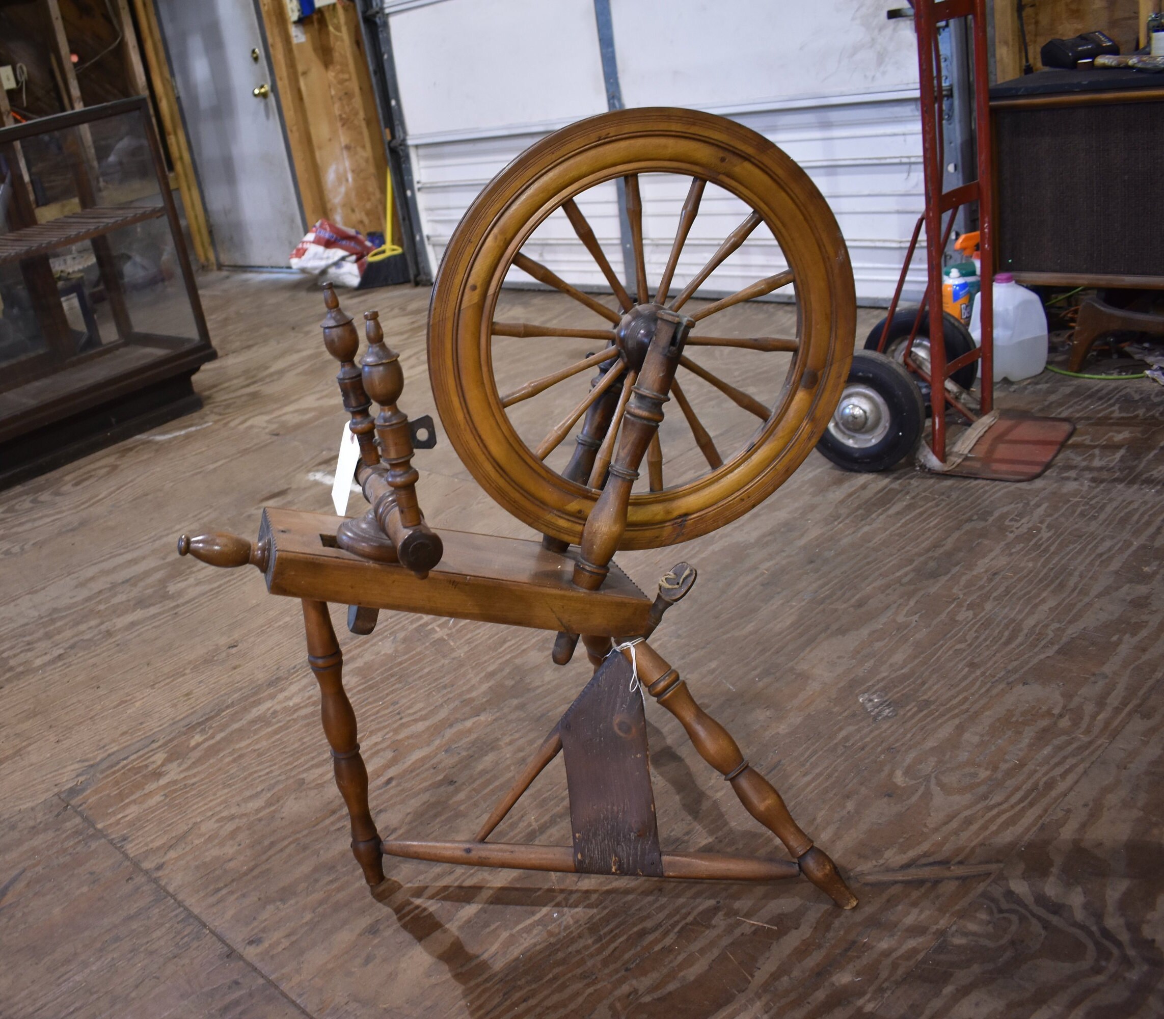 Antique Primitive Vintage Spinning Wheel W.J.C. Etsy