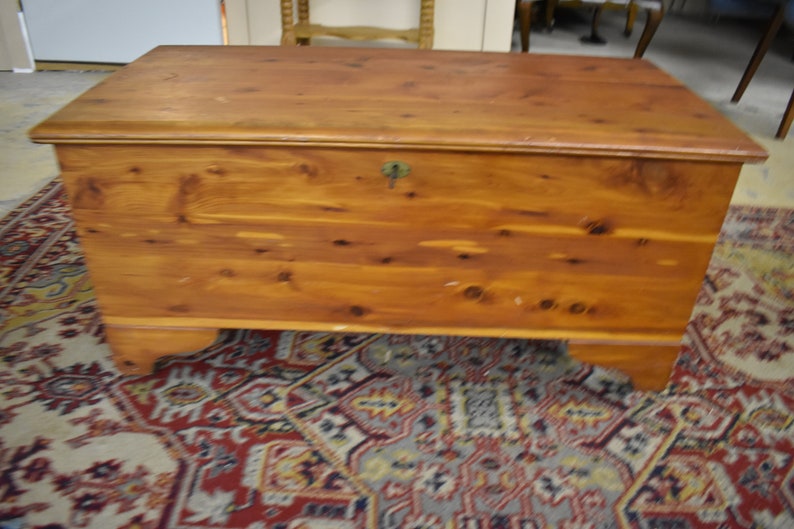 Antique Solid Red Cedar Chest with Key Etsy