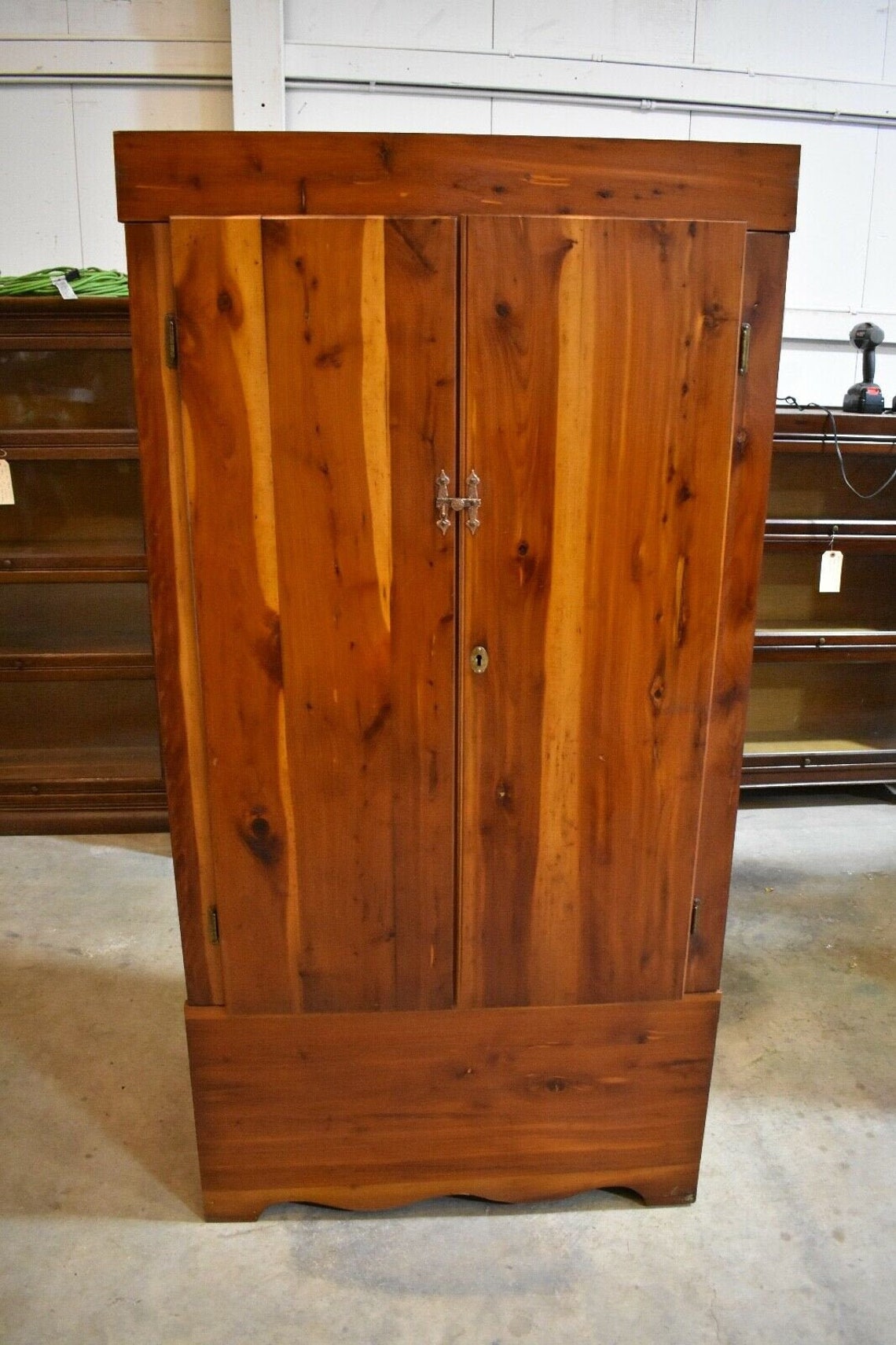 Antique Solid Red Cedar Wardrobe Closet Armoire by Eagle Etsy