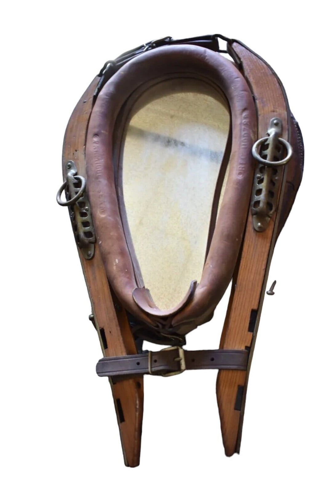 Vintage Leather Horse Collar Mirror, Equestrian Collectible Etsy