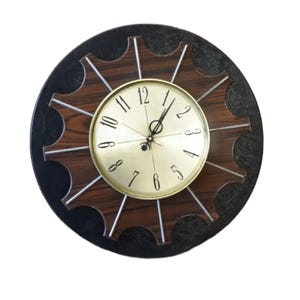 Mid-Century Modern Vintage Wall Clock
