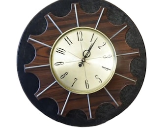 Mid-century MODERN　掛け時計　ビンテージ　ミッドセンチュリー ミッドセンチュリーモダンヴィンテージ壁掛け時計 - Etsy 日本