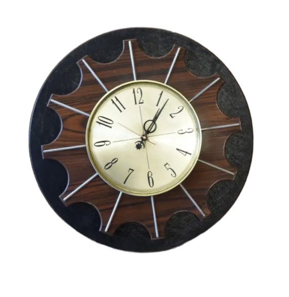 ミッドセンチュリーモダンヴィンテージ壁掛け時計 - Etsy 日本