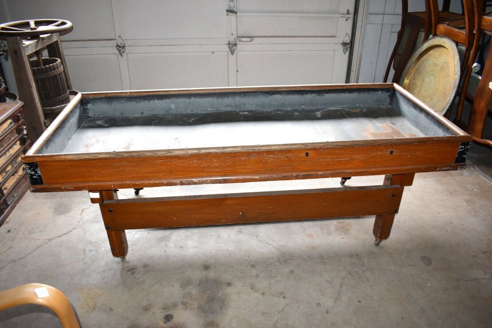 Antique Rolling Gardner's Potting Table Bench Etsy