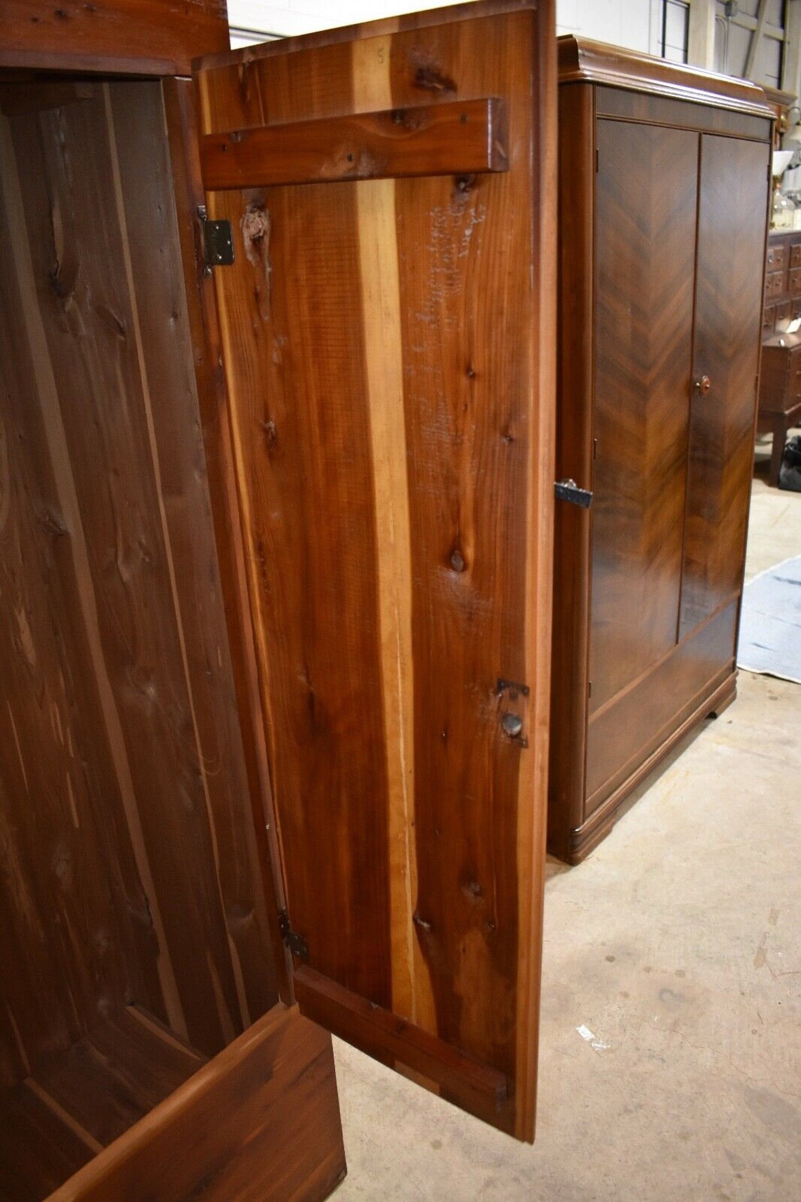 Antique Solid Red Cedar Wardrobe Closet Armoire by Eagle Etsy