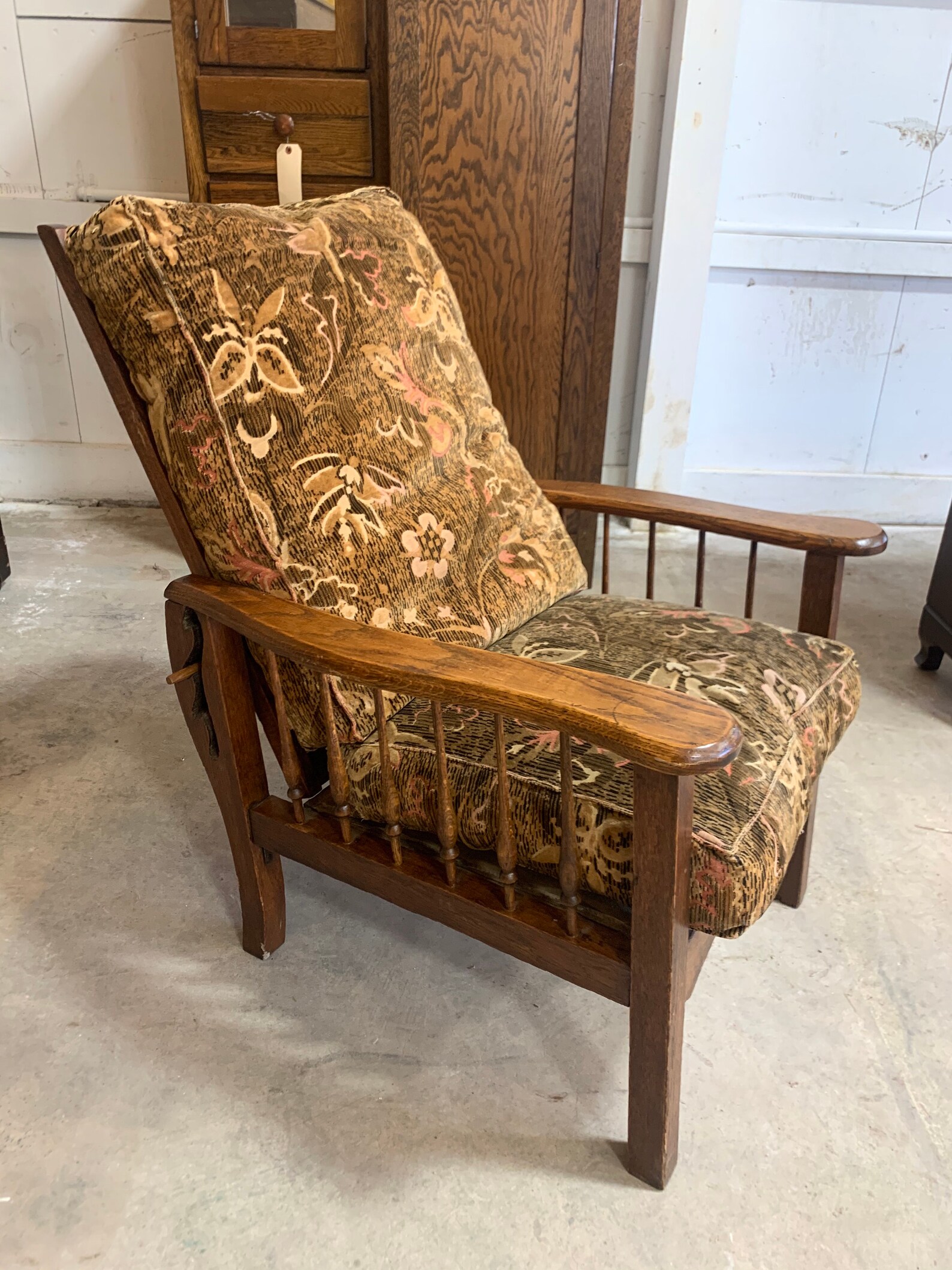 Antique Mission Oak Morris Chair Vintage Furniture Etsy