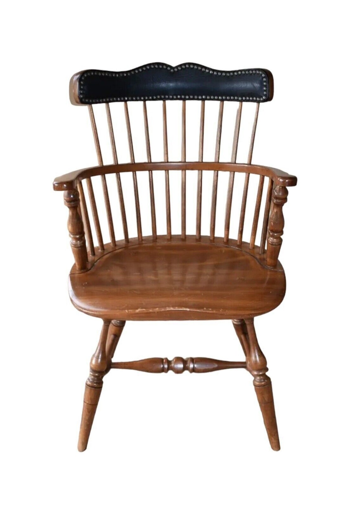 Vintage Frederick Duckloe Bros Windsor Style Arm Chair With