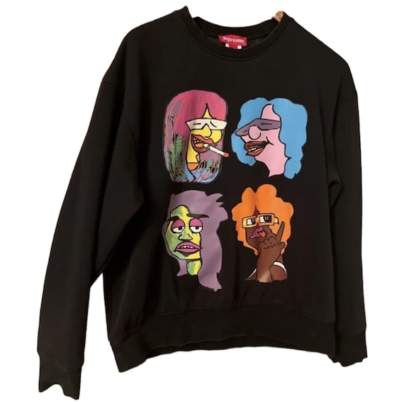 Supreme Gonz Heads Crewneck Sweatshirt Mark Gonza… - image 1