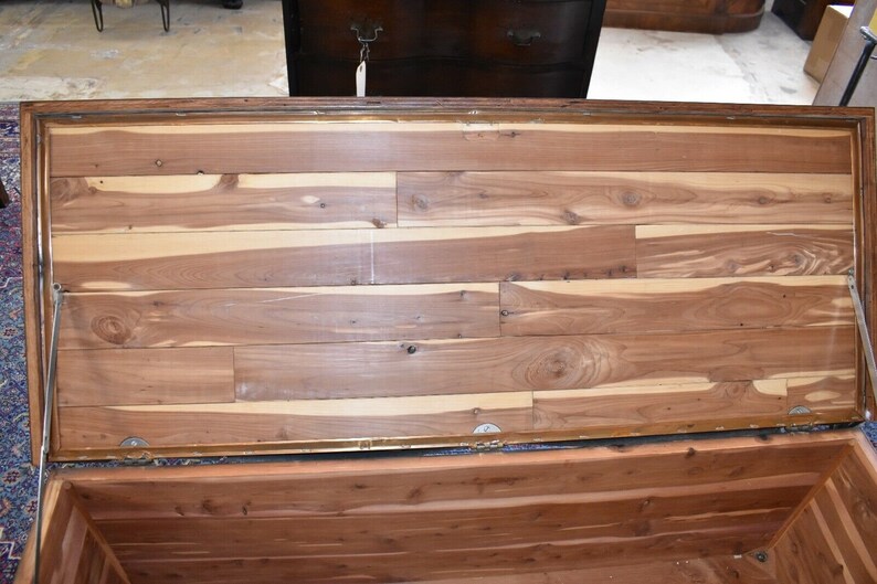 Mid Century Blanket Cedar Chest Bench Seat Etsy